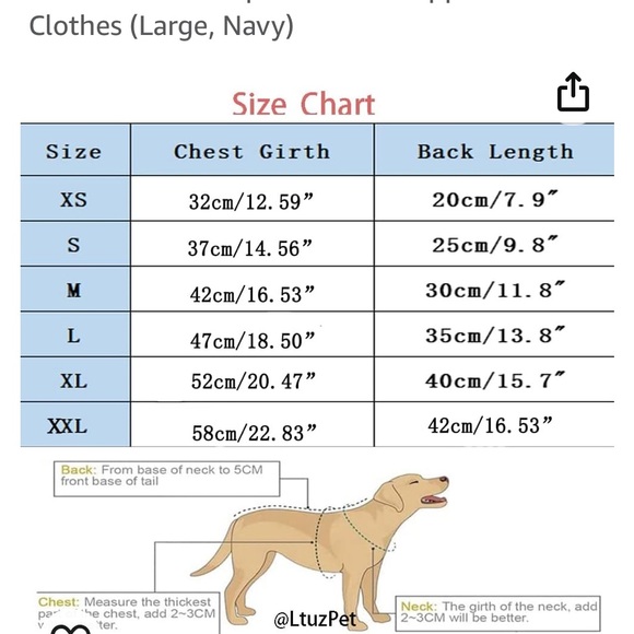 Dog Dress Harness with Leash Set, Lace Love Denim Pet Dresses, Puppy (Dark Blue) - Picture 5 of 8